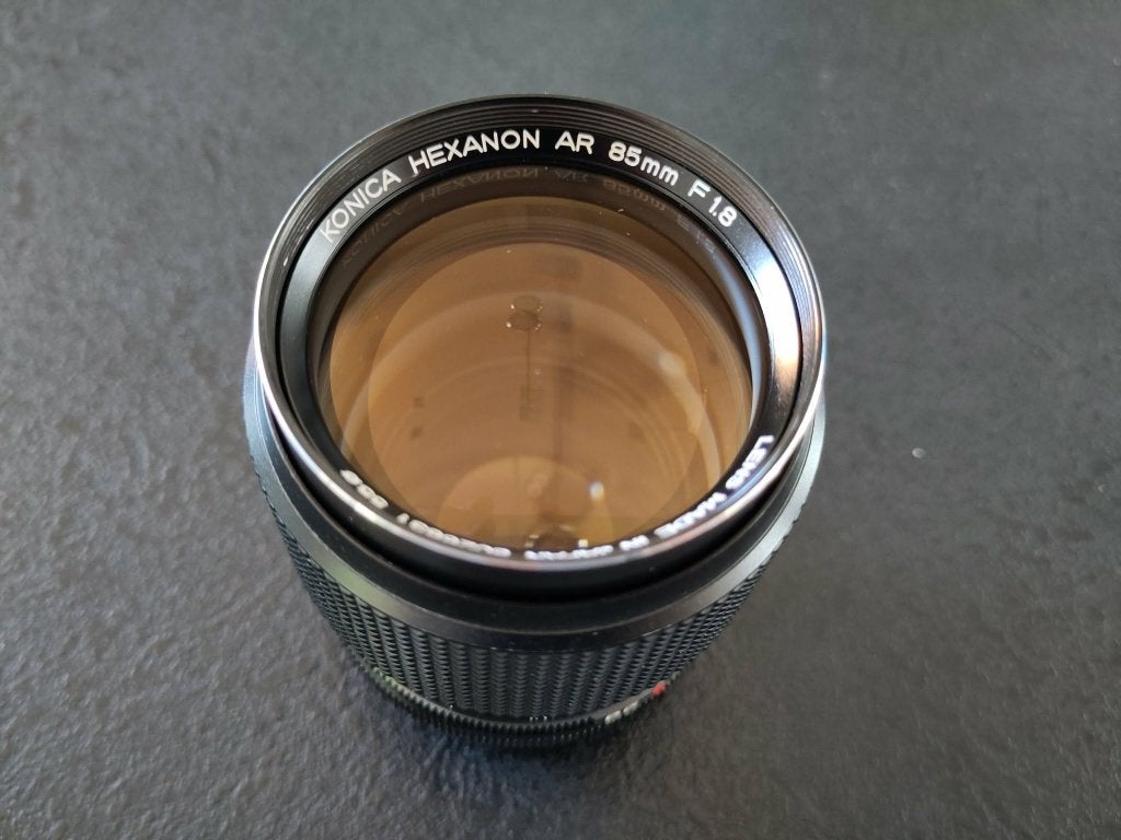 Konica Hexanon AR 85mm f1.8, Ophalen of Verzenden, Zo goed als nieuw, Spiegelreflex, Konica