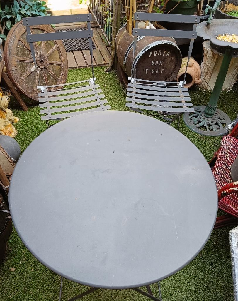 Tuin set, tafel en twee stoelen te koop., Tuin en Terras, Ophalen, Gebruikt, Tuinset