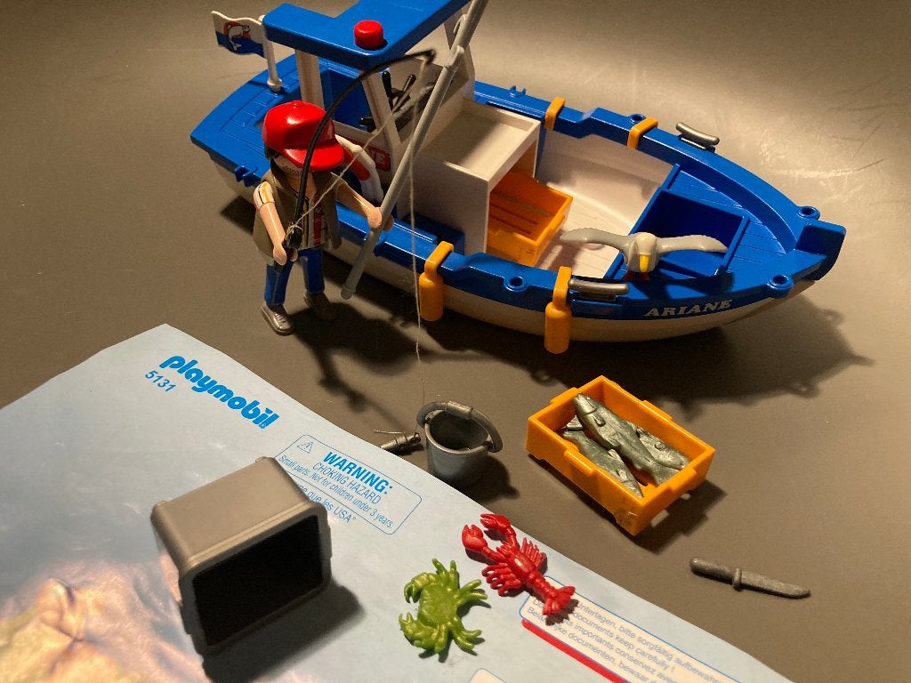 Playmobil 5131 - Bateau de pêche, Enfants & Bébés, Jouets | Playmobil, Enlèvement, Utilisé, Ensemble complet