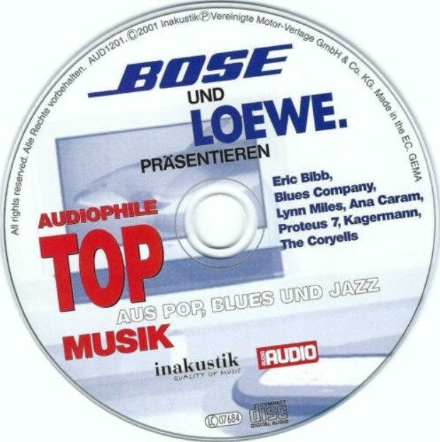 VENTE - CD Various-Bose et Loewe présentant l'audio, CD & DVD, CD | Jazz & Blues, Envoi, Blues