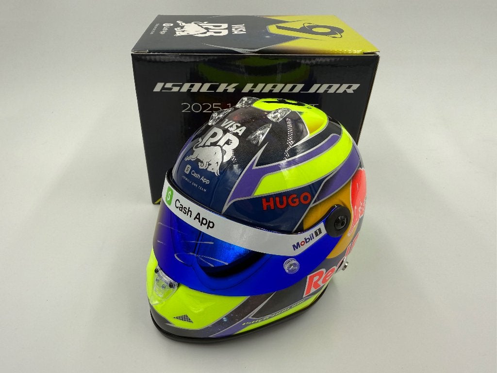 1/2 casque helmet F1 Hadjar 2025 (Visa Cash App) signé, Ophalen of Verzenden