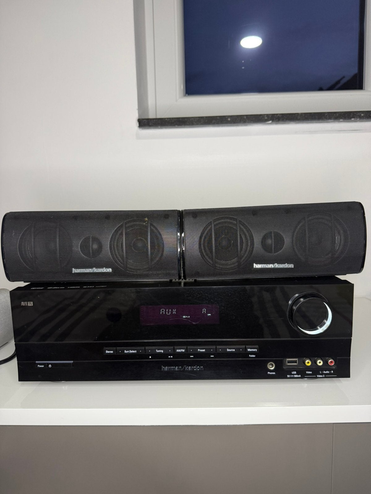 Harman Kardon AVR 70 Receiver + HarmanKardon & Bose Speakers, Audio, Tv en Foto, Home Cinema-sets, Gebruikt, Blu-ray-speler, 70 watt of meer