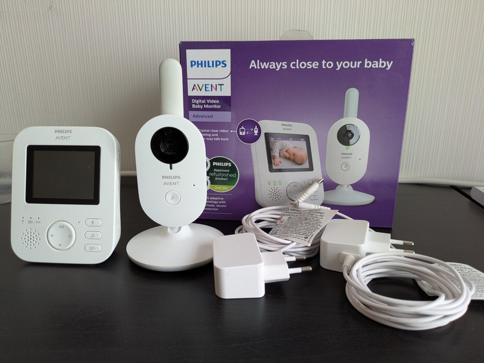Philips Avent SCD833/01Video Baby Monitor, Enlèvement, Caméra
