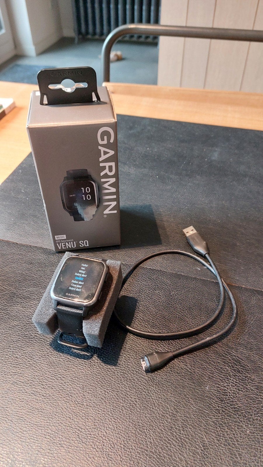 Garmin Venu Sq, Hoogte, Zwart, Garmin, Ophalen of Verzenden