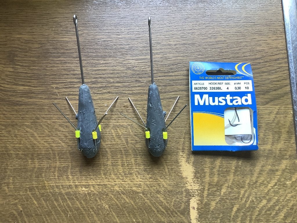 2 stuks ankerlood +zakje haken, Watersport en Boten, Ophalen, Zo goed als nieuw, Haak