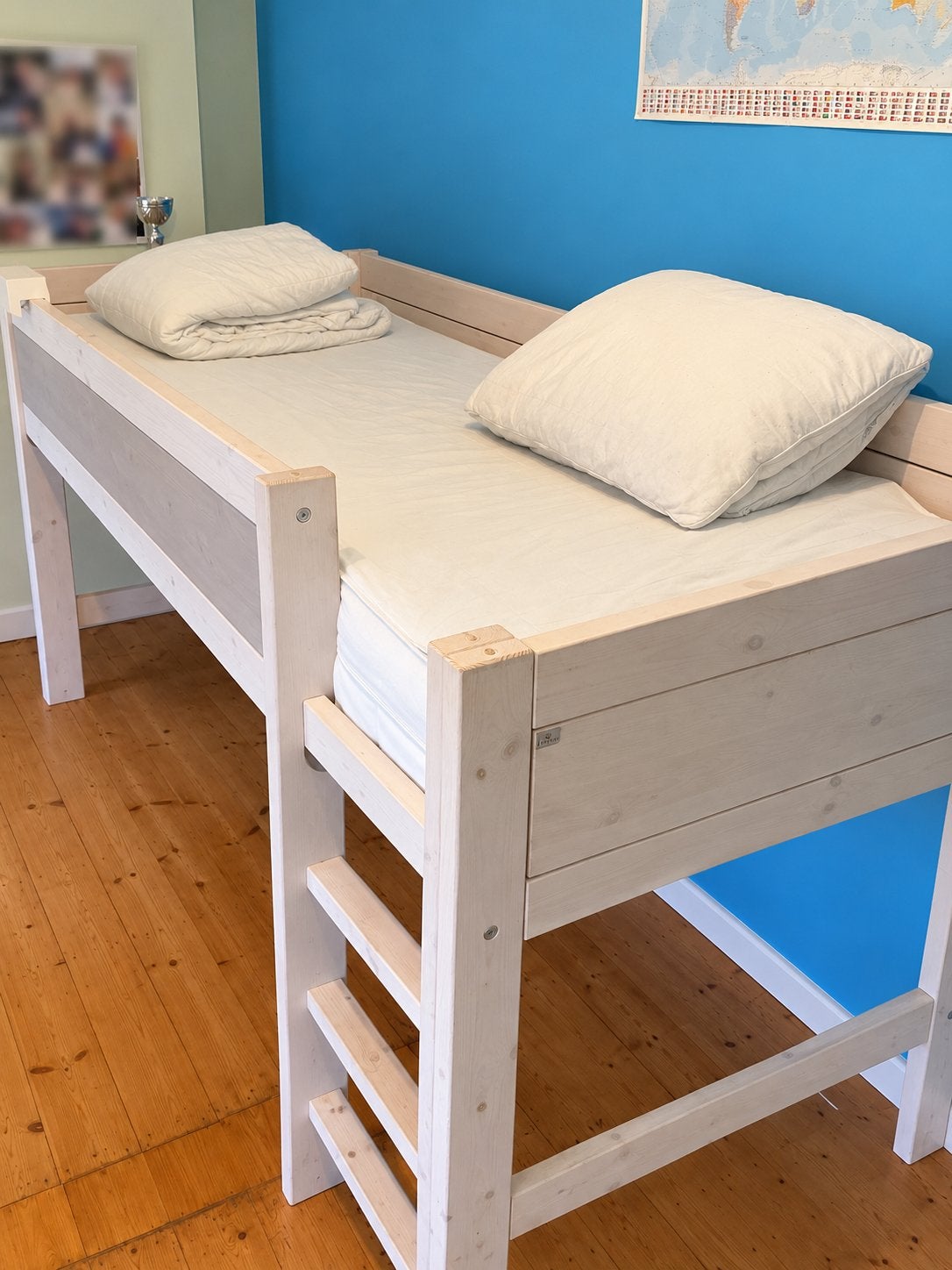 Lifetime halfhoogslaper kinderbed in heel goede staat, Kinderen en Baby's, Ophalen, Zo goed als nieuw, Halfhoogslaper