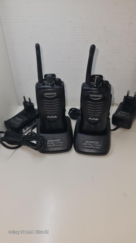 Kenwood Protalk TK3201 portofoons vergunningsvrij compleet, Telecommunicatie, Ophalen, Met broekklem, Zo goed als nieuw, Portofoon of Walkie-talkie