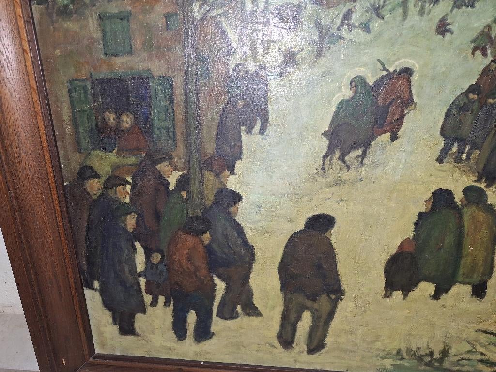 Lode bosmans olieverf op doek, Antiek en Kunst, Ophalen