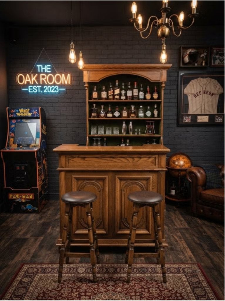 bar eik mancave, Huis en Inrichting, Ophalen, Gebruikt