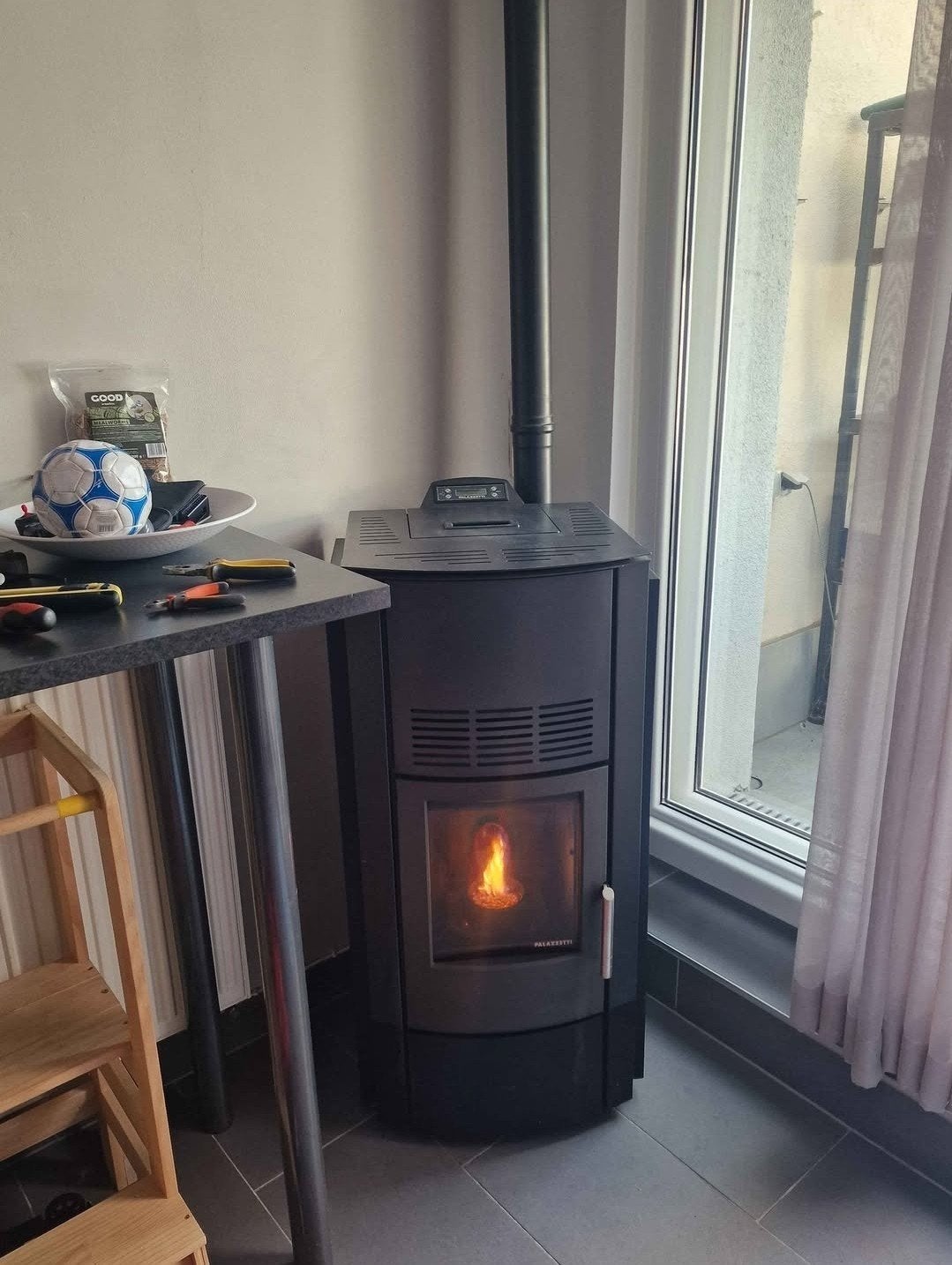 Pôele a pellet palazzetti monica 9kw, Enlèvement