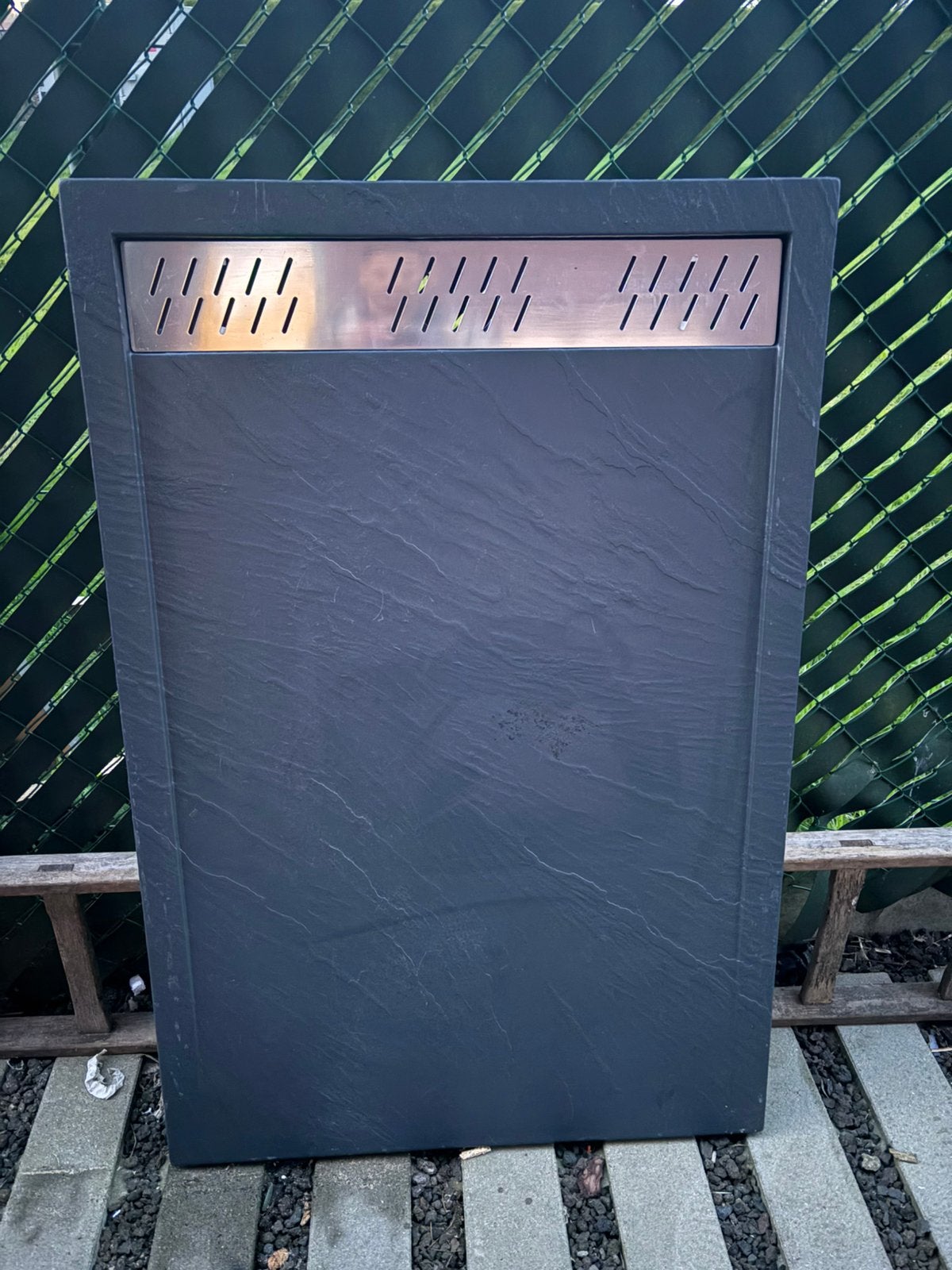 DOUCHEBAK PEDRA 120X80 ANTRACIET, Doe-het-zelf en Bouw, Ophalen, Zo goed als nieuw