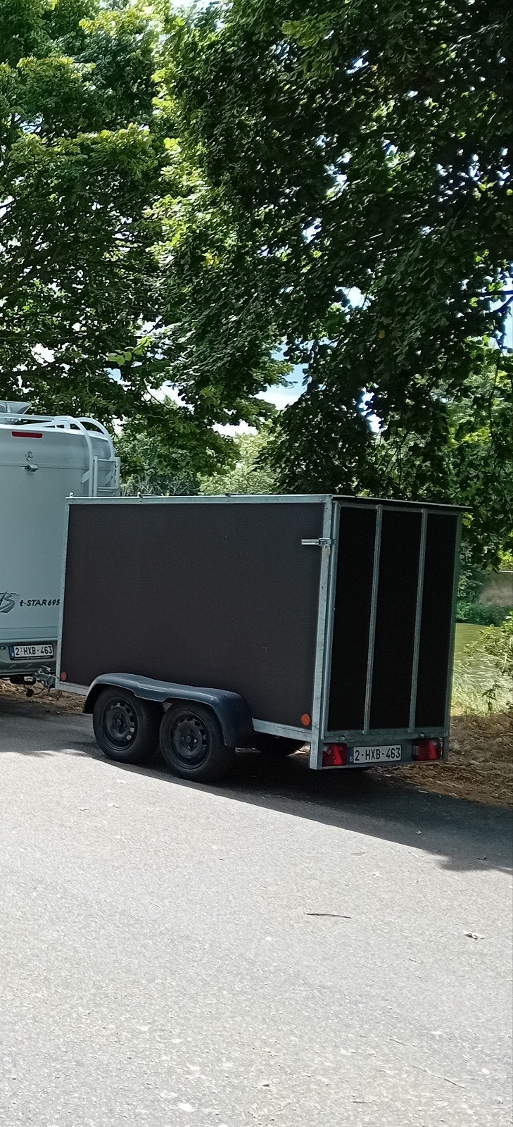 gesloten aanhanger 750kg, Ophalen