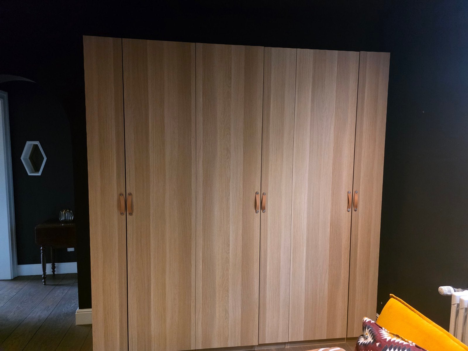 ikea PAX 225cm breed, Ophalen, Met deur(en), 200 cm of meer, Eikenhout