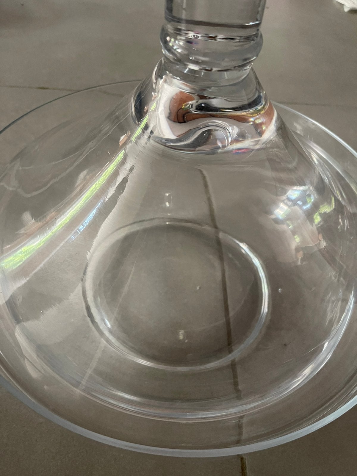 Decoratieve glazen tajine / glazen stolp, Enlèvement, Avec couvercle