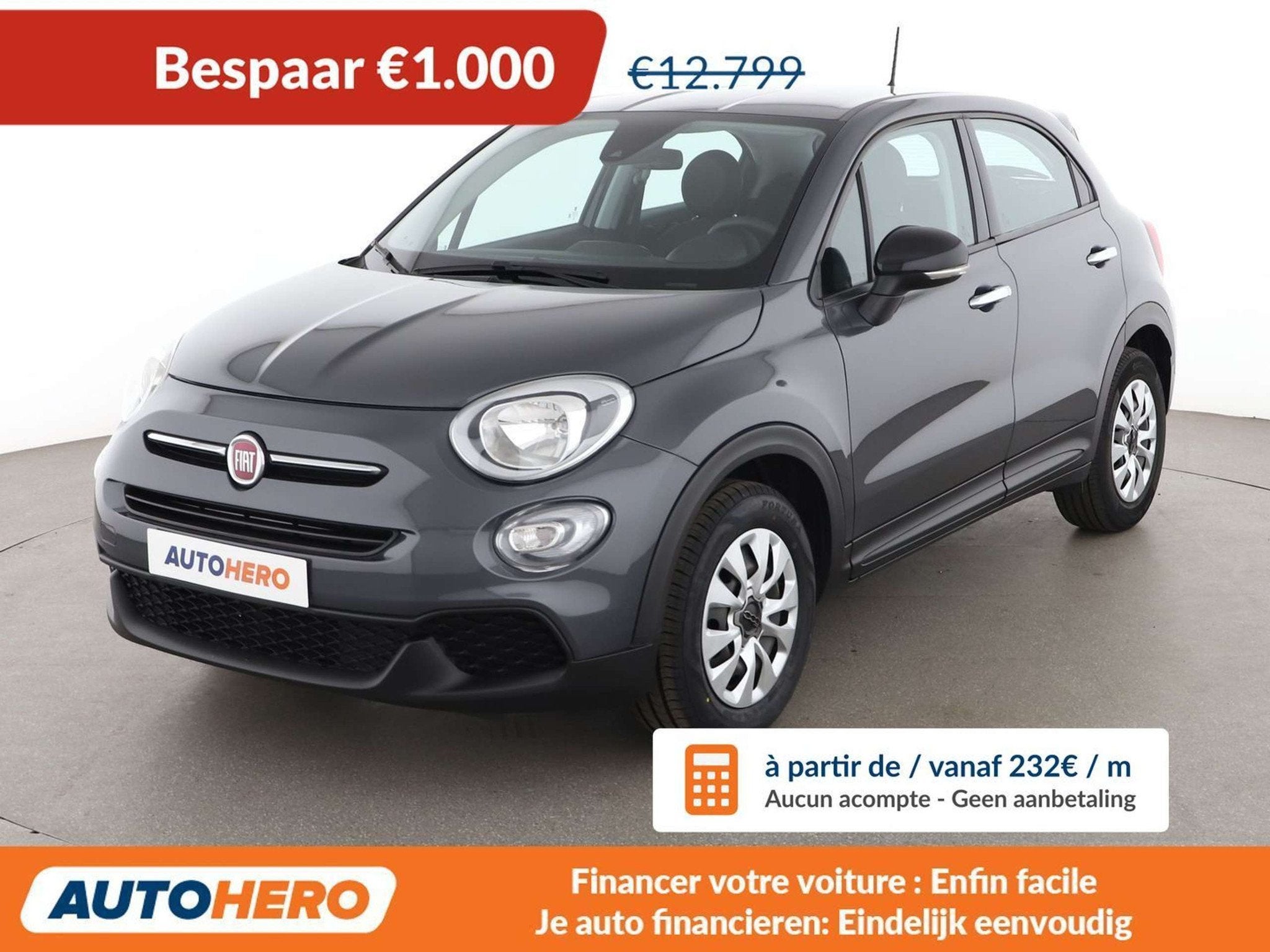 Fiat 500X 1.0 Turbo Urban (bj 2021), Auto's, Voorwielaandrijving, Stof, Gebruikt, https://public.car-pass.be/vhr/307ce2ed-6283-4d26-a4f3-8cdd0d81e724