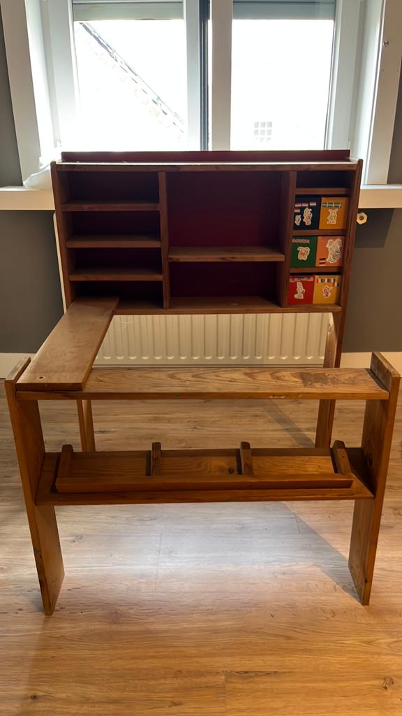 Houten winkeltje, Ophalen, Gebruikt