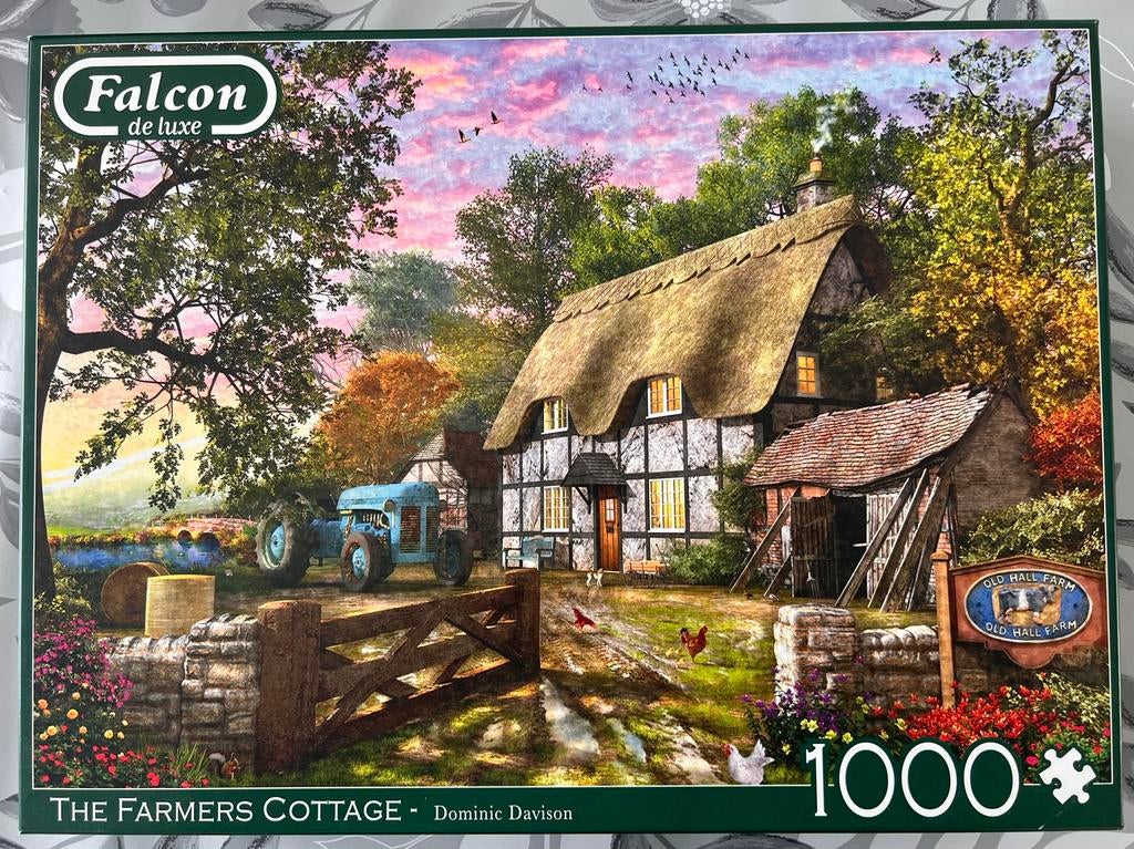 Falcon de luxe - The Farmers Cottage - 1000 stukjes, Hobby en Vrije tijd, Ophalen, Zo goed als nieuw