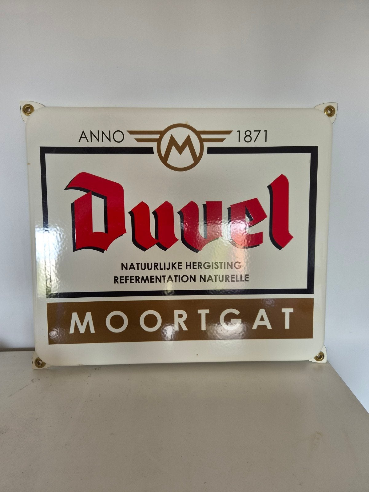 emaille duvel reclamebord, Verzamelen, Ophalen, Duvel