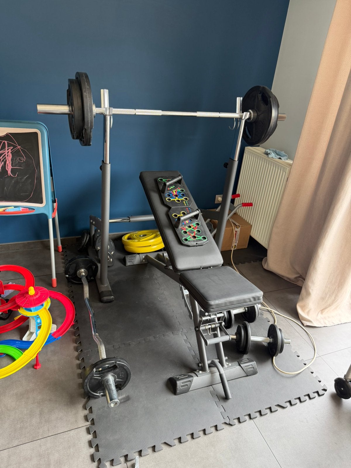 fitnes bench, Sport en Fitness, Fitnessmaterialen, Ophalen, Nieuw