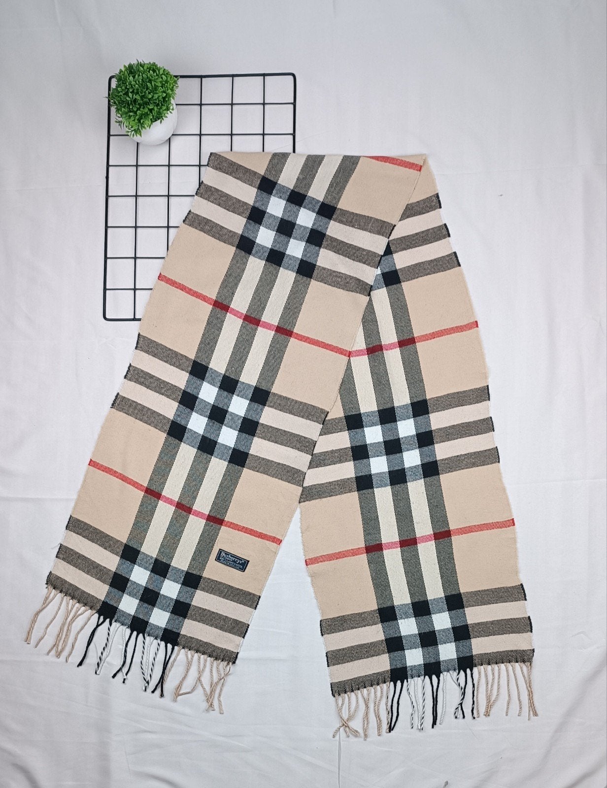Vintage Burberry Scarf, Kleding | Dames, Verzenden, Maat 42/44 (L), Zo goed als nieuw, Burberry