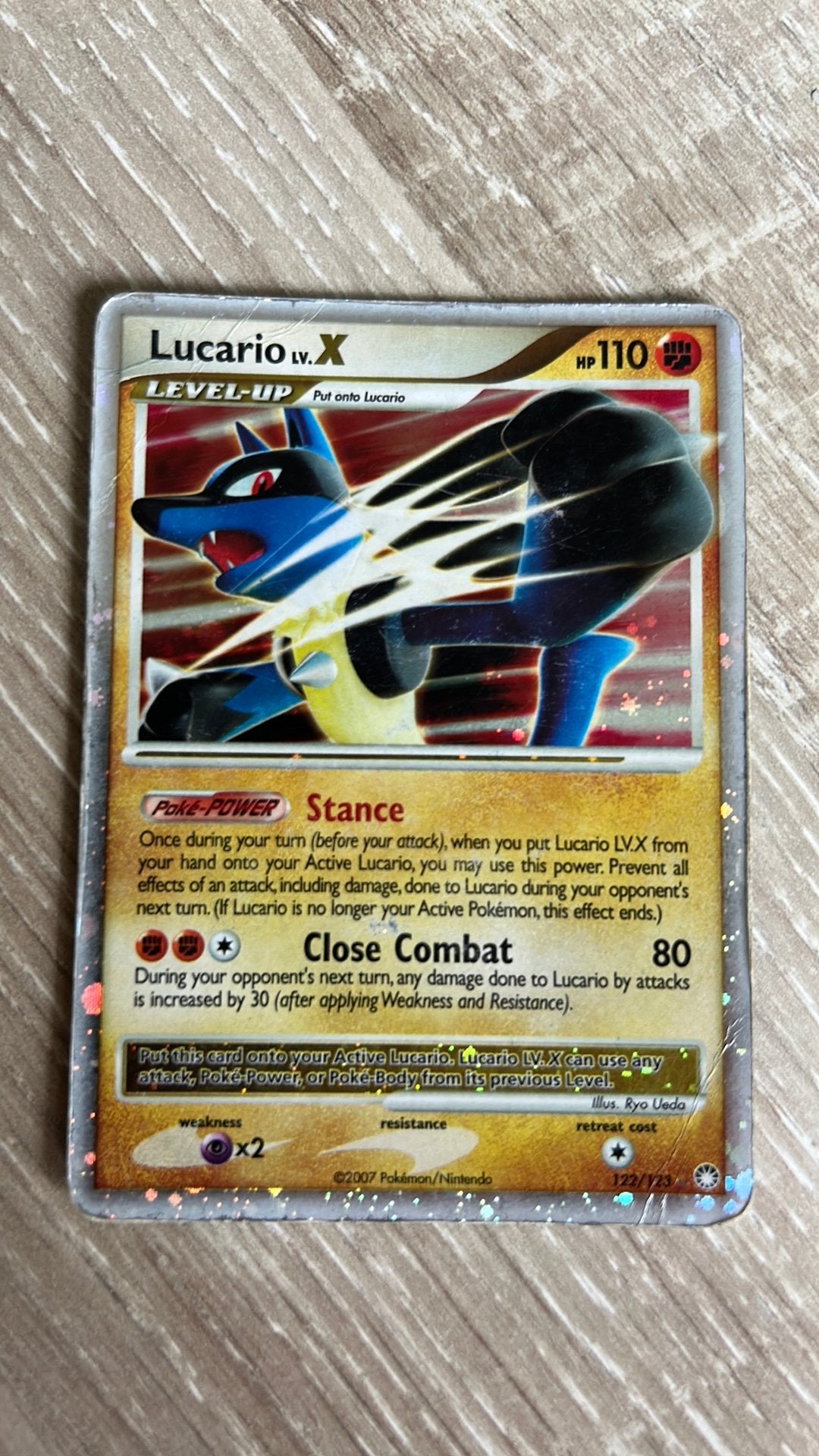 Lucario x, Enlèvement ou Envoi, Utilisé, Cartes en vrac