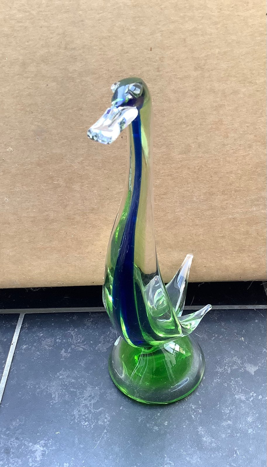 Murano-stijl glazen zwaan, Antiquités & Art, Antiquités | Verre & Cristal, Enlèvement