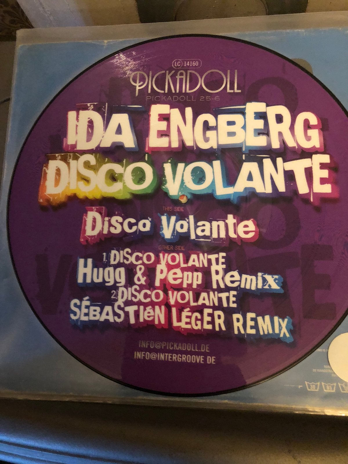 Ida Engberg Disco Volante. Pic vinyl, Ophalen of Verzenden, Gebruikt, Trance