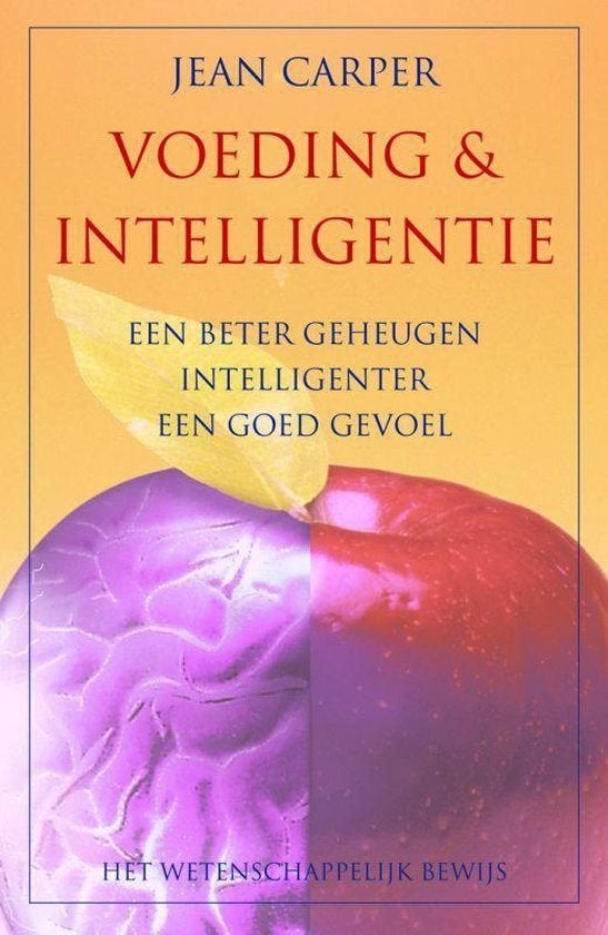 Voeding En Intelligentie, Livres, Jean Carper, Régime et Alimentation, Enlèvement, Utilisé