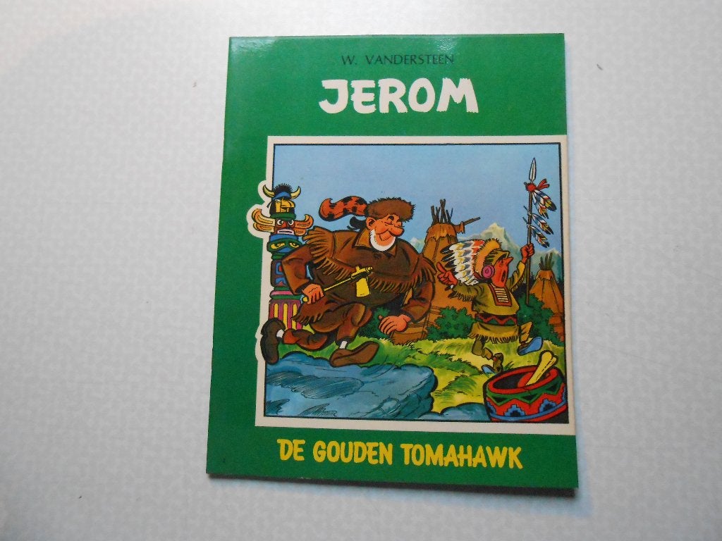 Jerom 4 De gouden tomahawk 1967 1 ste druk van een heruitga, Willy Vandersteen, Eén stripboek, Nieuw, Ophalen of Verzenden
