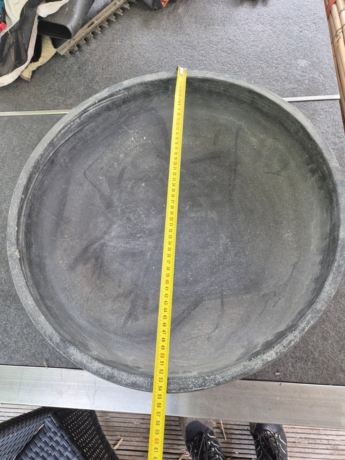 Schaal bloempot vijvertje in beton. Vorstvrij, Tuin en Terras, Ophalen