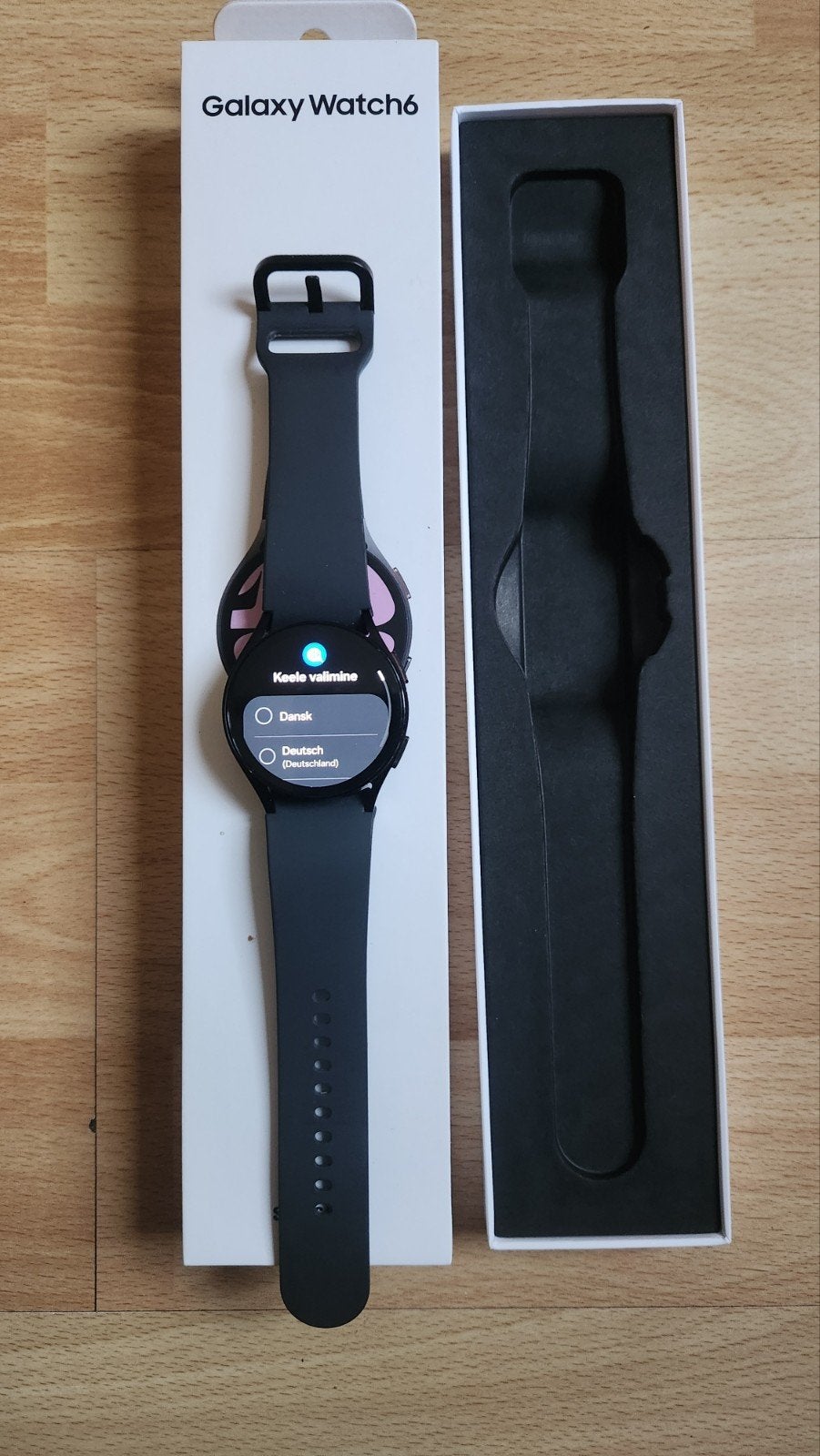 Te koop Samsung galaxy wacht 6, Ophalen, Afstand, Zwart, Zo goed als nieuw