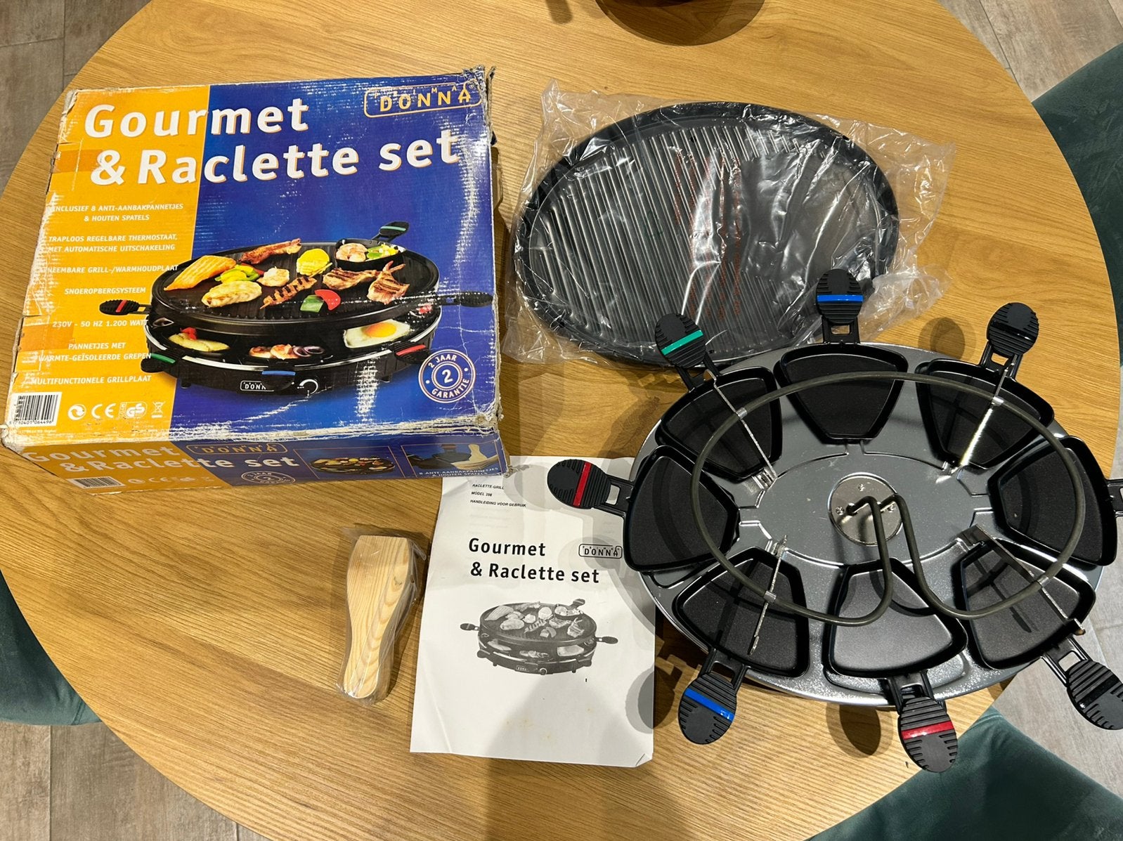 Prima Donna Gourmet & Raclette set voor 8 personen, Elektronische apparatuur, Ophalen, Gebruikt, 8 personen of meer