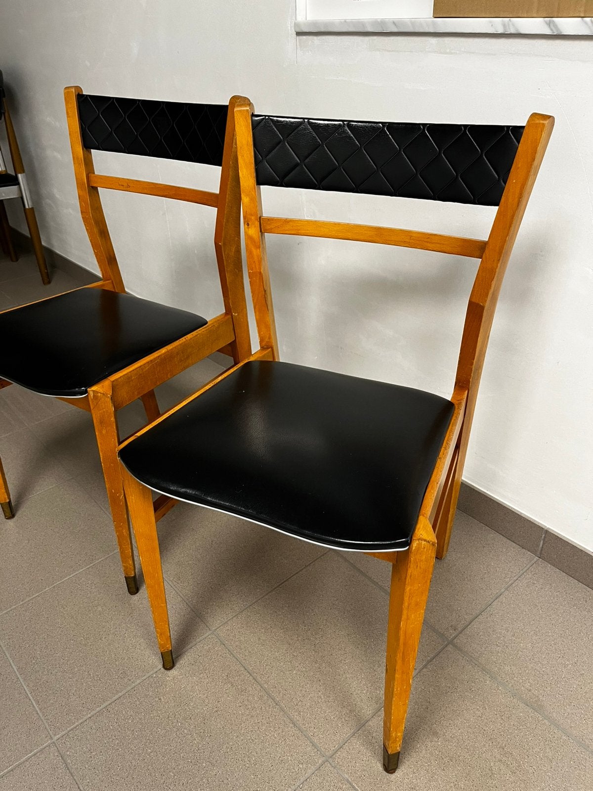 2 vintage stoelen (retro), Huis en Inrichting, Ophalen, Gebruikt