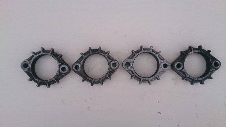 Kawasaki GPz750 uitlaatflenzen GPz 750 uitlaatringen kransen, Ophalen of Verzenden, Gebruikt