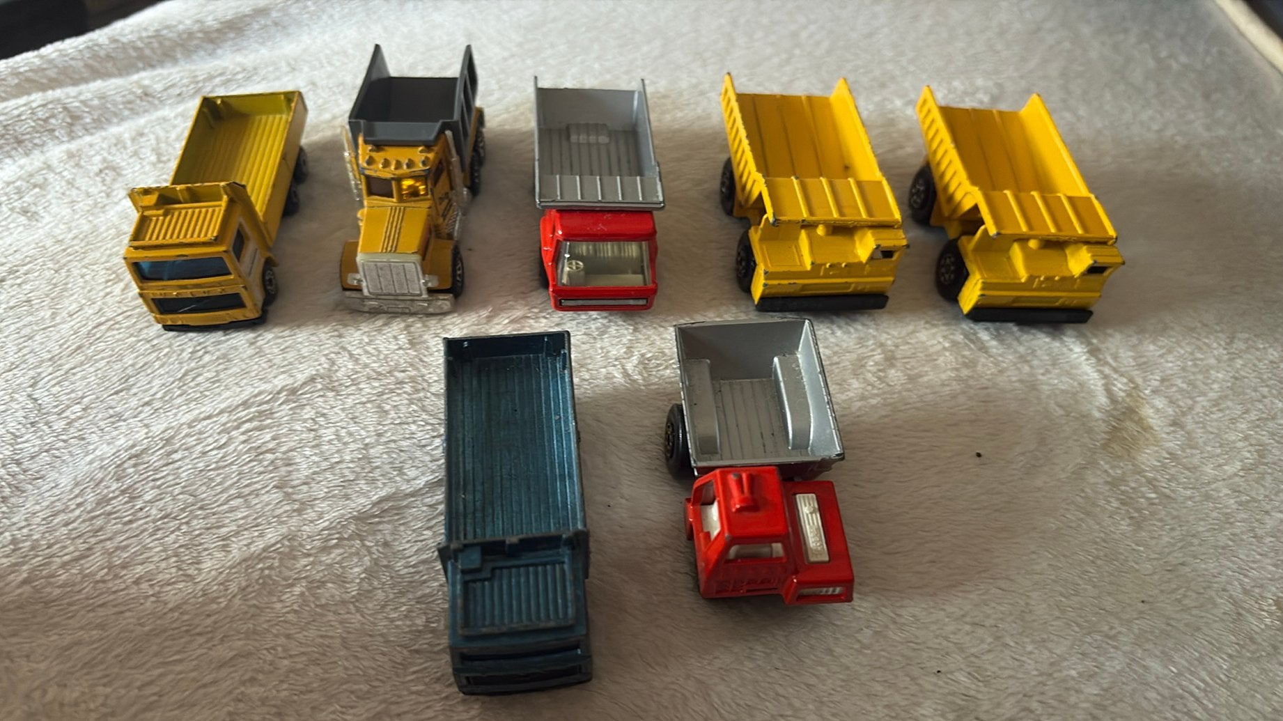 Lot van 7 vintage Matchbox speelgoed vrachtwagens, Ophalen of Verzenden, Zo goed als nieuw, Matchbox