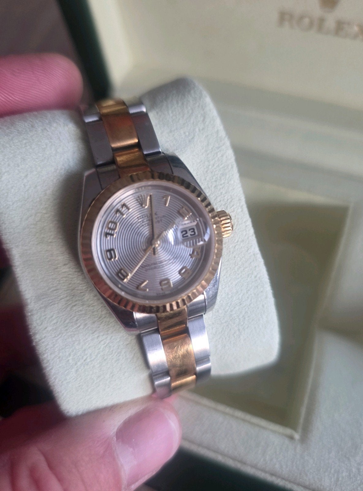 Rolex Dames Uurwerk - doos en documenten, Enlèvement, Rolex