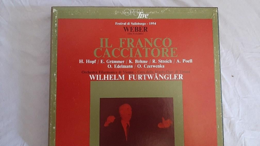 Lot van 18 vinyl platen opera's van Weber en Wagner, Coffret, Enlèvement, Utilisé, Opéra ou Opérette
