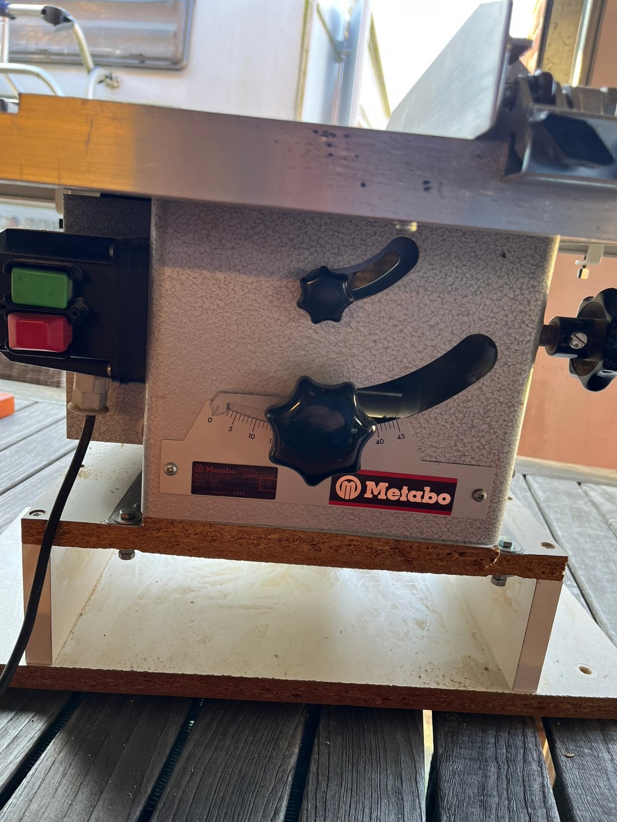 Metabo zaagmachine, Ophalen, Gebruikt