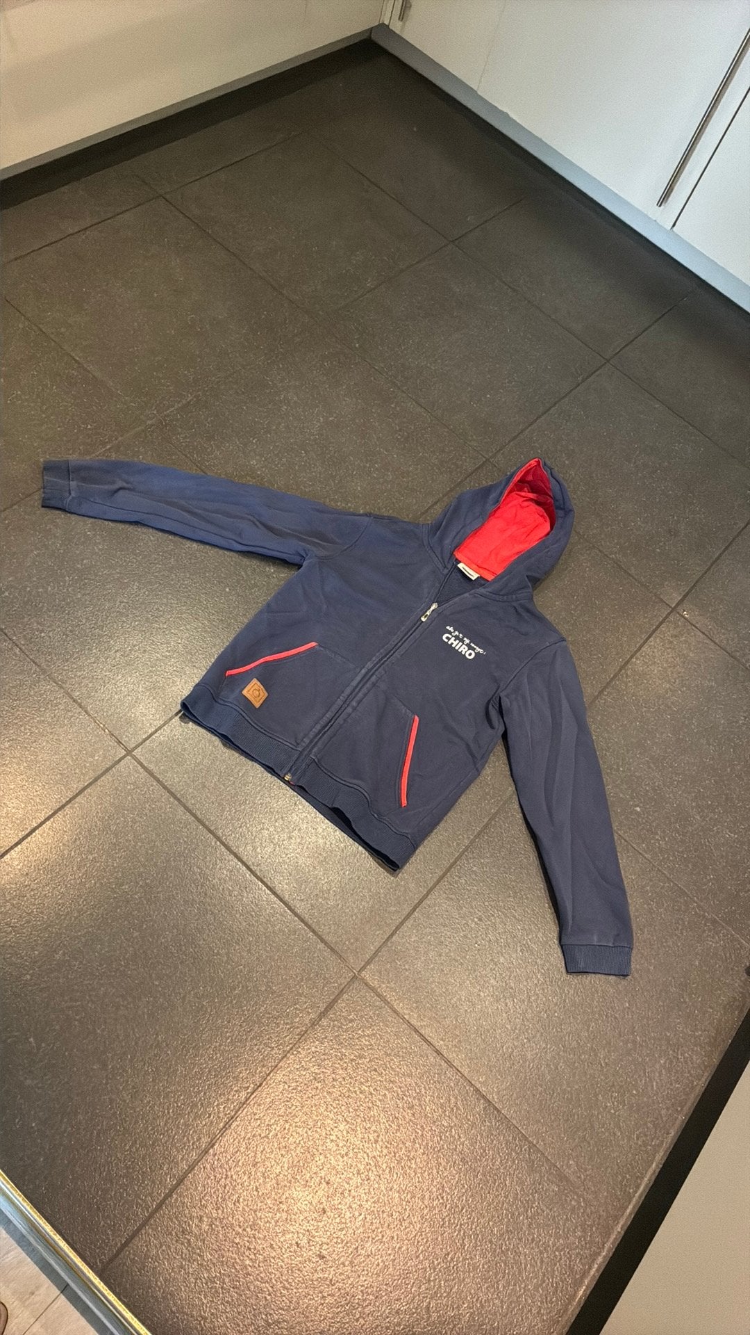 Chiro hoodie rits, Ophalen, Gebruikt, Maat 164