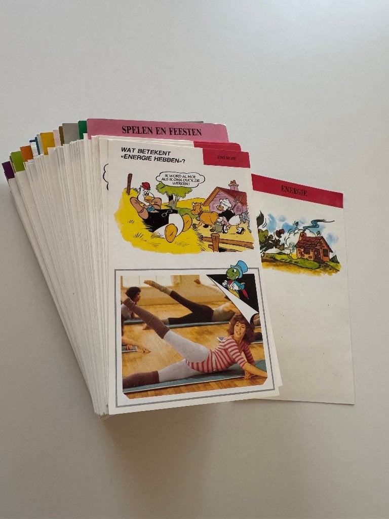 Disney Vraag- en Antwoordkaarten 1991, Enlèvement ou Envoi, Donald Duck, Comme neuf, Papier, Carte ou Papeterie
