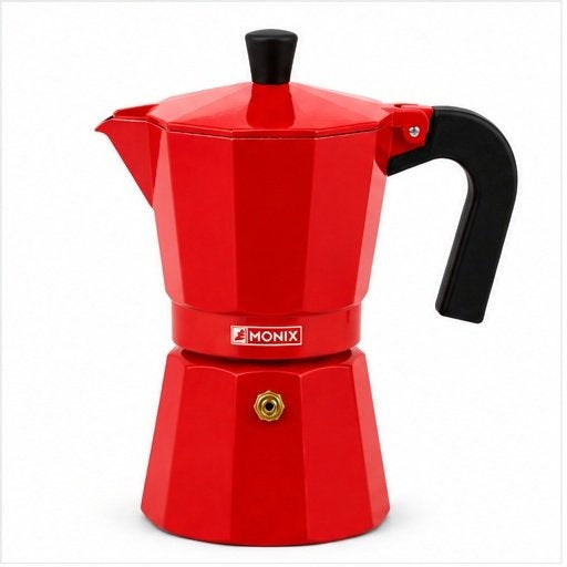 Monix Fresa moka koffiezetapparaat – 6 kopjes, Maison & Meubles, Cuisine | Ustensiles de cuisine, Neuf, Rouge, Autres marques