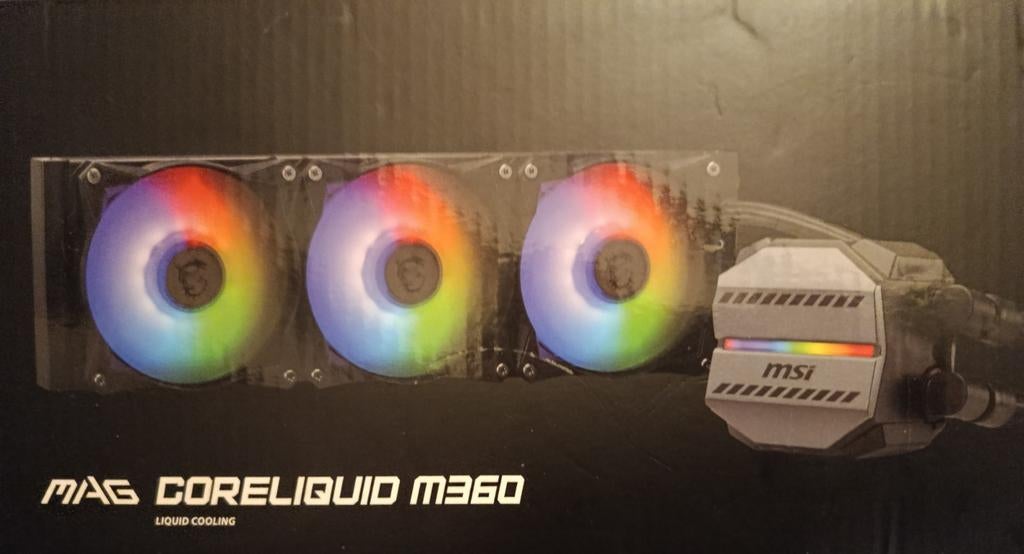Waterkoeling AIO MSI MAG Core Liquid M360 - 360 mm - Zo goed, Computers en Software, Computerkoelers, Ophalen of Verzenden