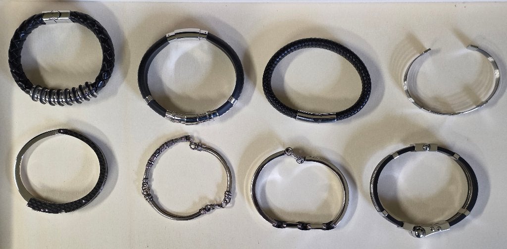 DIFFÉRENTS BRACELETS DE LUXE, Bijoux, Sacs & Beauté, Enlèvement ou Envoi, Comme neuf, Argent, Acier