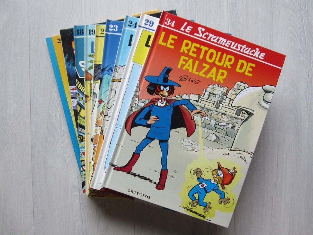 Le Scrameustache - Rééd : 4,00Eur ; E.O. : 4,50Eur, Livres, BD, Plusieurs BD, Enlèvement ou Envoi, Comme neuf, Gos / Walt