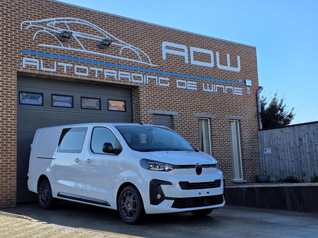Citroën Jumpy Dub Cab 5Zits NIEUW 0KM 2026 - 180PK Automaat, Stof, Citroën, Wit, Bedrijf