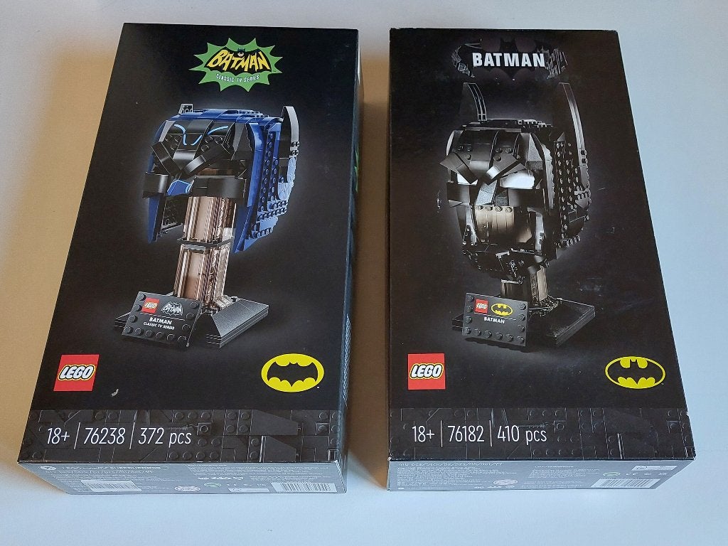 LEGO DC Batman Cowl 76182 + Classic TV Batman Cowl 76238, Lego, Nieuw, Ophalen of Verzenden, Complete set
