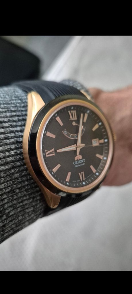 Heren horloge Orient automatic werkt, Handtassen en Accessoires, Overige materialen, Polshorloge, Overige materialen, Nieuw