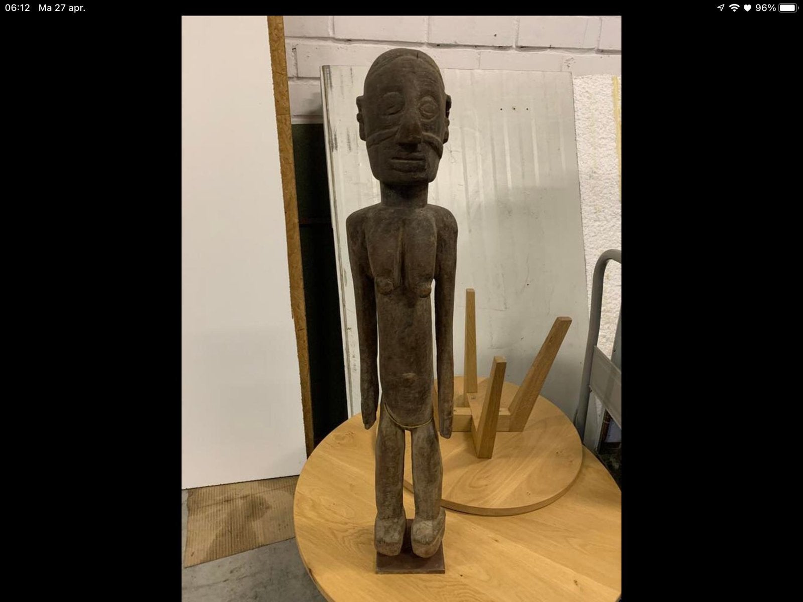 Houten beeld, Antiek en Kunst, Kunst | Beelden en Houtsnijwerken, Ophalen, Beeld