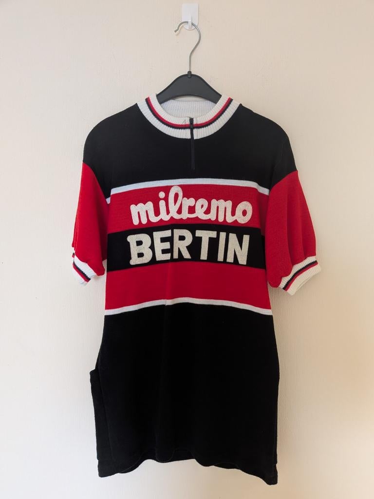 Vintage koersshirt Milremo-Bertin, Ophalen of Verzenden, S