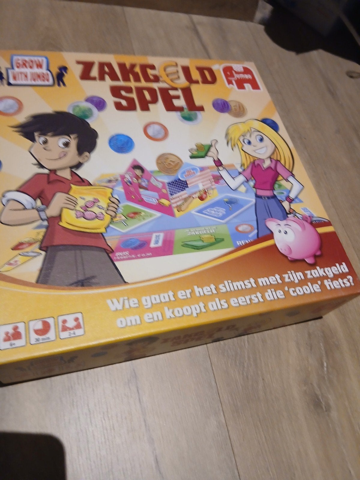 zak geld spel, Ophalen